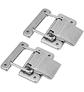 2pcs Hardware Stainless Steel Cabinet Case Hasp Lock Spring Loaded Toggle Hasp