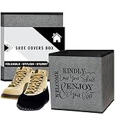 real estate shoe cover dispenser open house shoe cover box booties disposable non slip bin cube grey