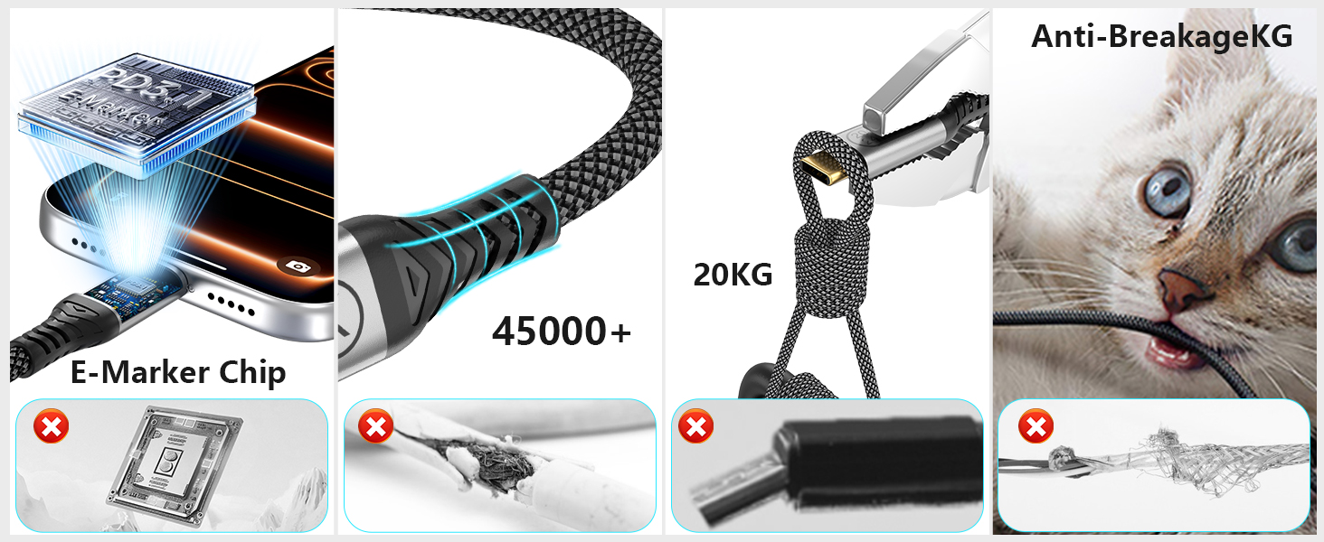 240W USB C to USB C Cable