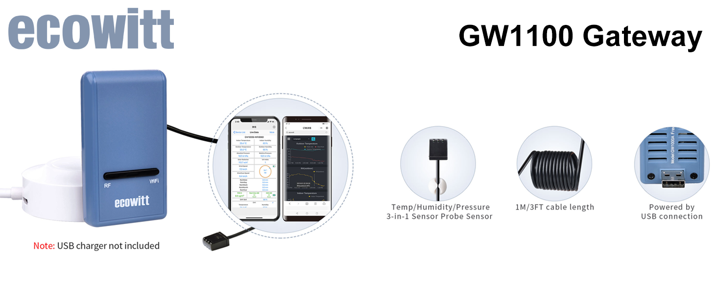 ecowitt GW1100 wifi gateway