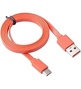 Replacement Flat USB Type-C Charger Charging Cable Power Cord Wire Compatible with JBL Charge 4 C...