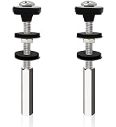 Universal Toilet Tank to Bowl Bolts Kit, Heavy Duty Toilet Bolts, Waterproof Stainless and Rubber...