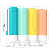 Redfly Travel Bottles for Toiletries, Tsa Approved 3oz Travel Size Containers, Leak Proof Travel ...