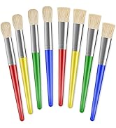 Paint Brushes for Kids, 8 Pcs Big Washable Chubby Toddler Paint Brushes, Easy to Clean & Grip Rou...