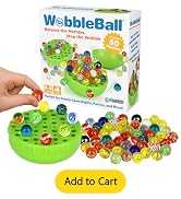 Funwares WobbleBall Marble Balance Game, 50 Marbles Included, Skill & Dexterity Games for Kids & ...