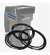 Large Rubber Bands for Garbage Can Set of 3, Fits 55, 65, 96 Gallon Trash Cans, Hongmed Trash Can...