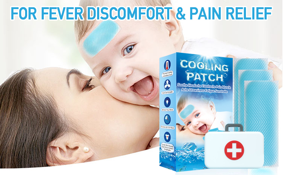 Cool Pads Designed For Fever Discomfort & Pain Relief