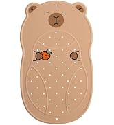 UNEEDE Kids Bathtub Mat, Rubber Mat for Bathtub Shower (Capybara with Orange)
