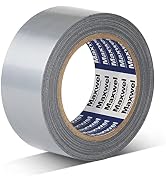 Maxwel Manufacturing Duct Tape Heavy Duty Waterproof - 1.88 in 35 Yards Tearable Silver Duct Tape...