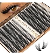 Kiromiro Lash Clusters Wispy Clusters Eyelash Extensions 10-20mm Fluffy Individual Lashes Extensi...