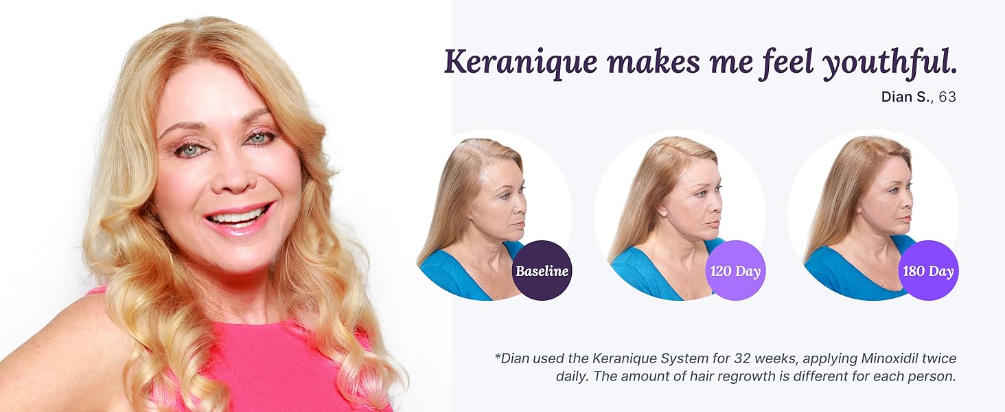 Keranique Scalp Massager Silicone Head Scrubber Hair Growth Stimulator Shower Massage Stress Relax.