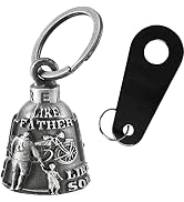 Motorcycle Bell for Bikers Women Men with Hanger, Biker Bell for Riders Riding Bell for Good Luck...