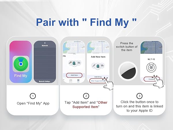 Pair with " Find My "