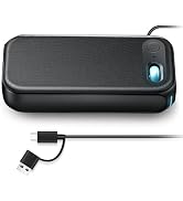 USB-A/USB-C Computer Speakers for PC Desktop, Wired Portable Mini Sound-bar for Monitor with Ster...