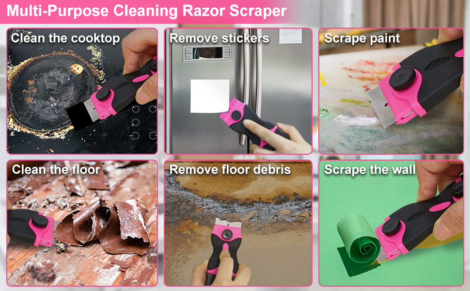window scraper with razor blade