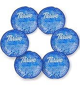 Thrive Round Hot & Cold Ice Packs (6 Pack) – FSA HSA Approved Product - Reusable Gel Bead Ice Pac...