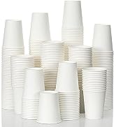 AOZITA 480 Pack 8 oz Disposable Paper Coffee Cups, White Paper Hot/Cold Beverage Drinking Cup for...