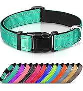 Joytale Reflective Dog Collar,Soft Neoprene Padded Breathable Nylon Pet Collar Adjustable for Med...