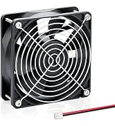 AmRunJe 120mm x 38mm Case Fan 2Pin High Airflow DC Brushless 24 Volt for Inverter Battery Plasma ...