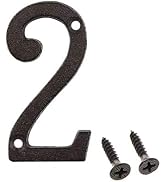 3 Inch House Number, Home Address Number, Vintage Cast Iron Home Number Solid Metal Gate Mailbox ...