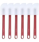 Silicone Rubber Spatula and Spoon Rubber Spatula Set of 3, High Heat Spatula Spoon, Commercial Sp...
