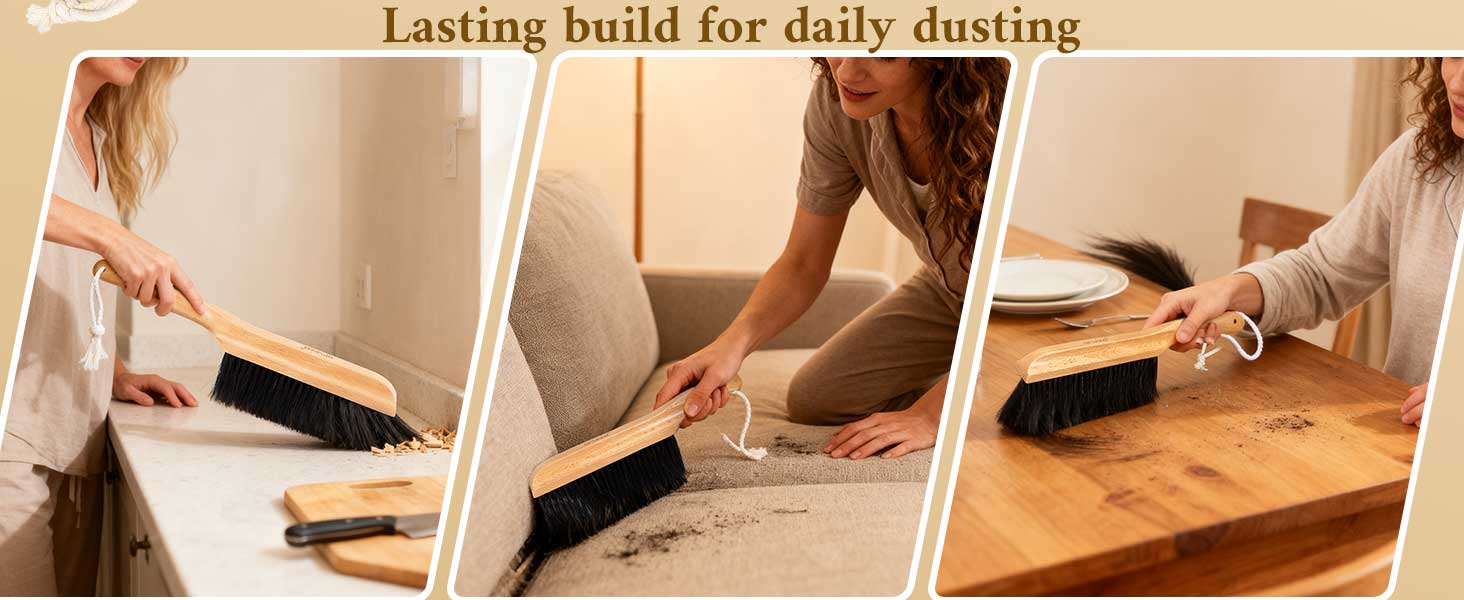 cleaning horsehair brush