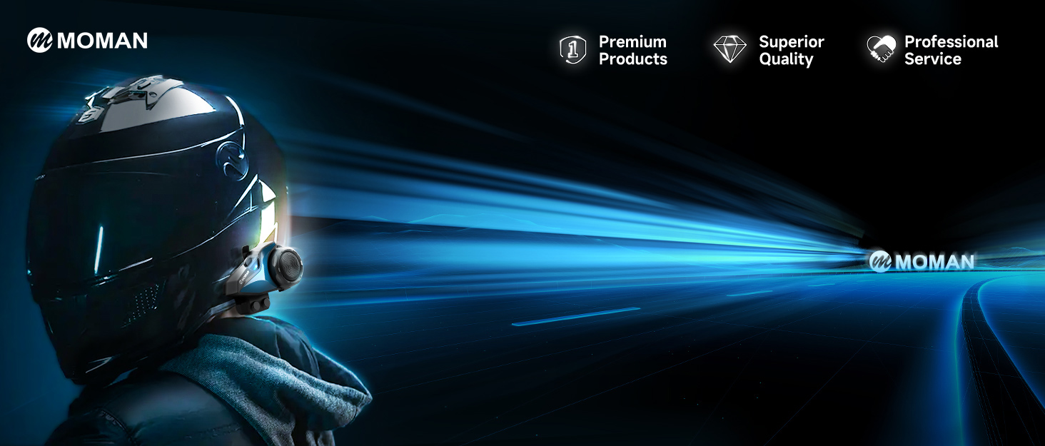 Moman H series helmet headsets/intercom