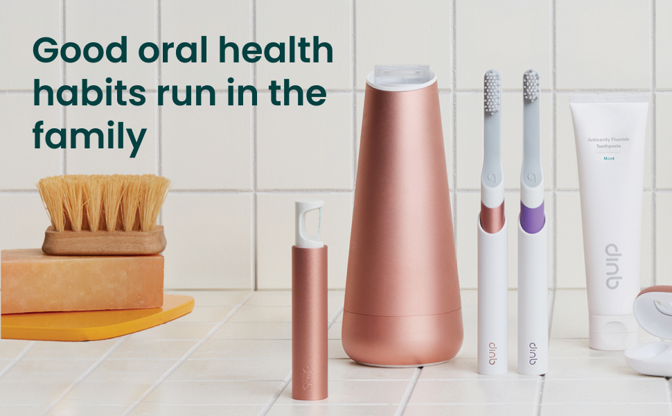 Good oral health habits run in the family.