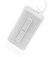 White Portable Dental Floss Picks Dispenser-Storage 10 Count Professional Shred Resistant Flosser...