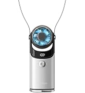 SEIGA Ice Cooling Metal Body Portable Fan, 5200mAh Rechargeable Handheld Fan with Semiconductor C...