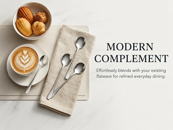 Effortlessly blends with your existingflatware for refined everyday dining.