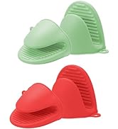 Tayfeim 4PCS Silicone Oven Mitts, Thicken Mini Oven Mitts Silicone Heat Resistant, Silicone Oven ...