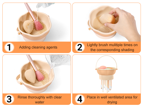 makeup brush cleaning mat
