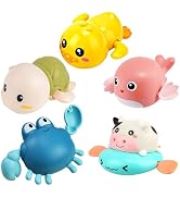 Bath Toy,Cute Animal Clockwork Bathtub Swimming Pool Toy,Baby Bath Toys for Toddlers 1-3, Boys & ...