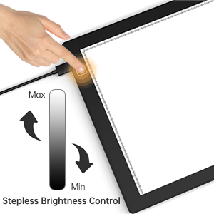 stepless brightness control