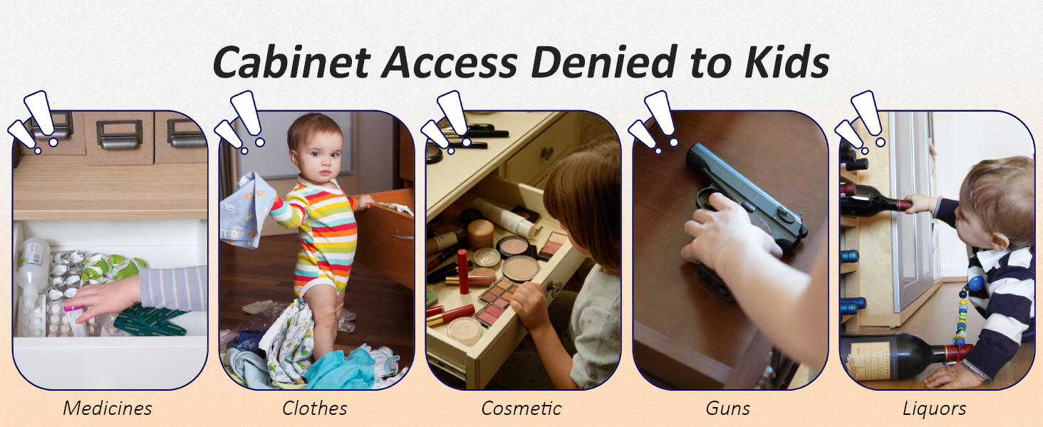Foxloc smart cabinet lock for child safty
