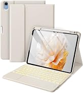 Harvopu Compatible with iPad Air 11 inch & Air 5th/ Air 4th Generation Case with Keyboard - Multi...