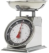 Taylor Mechanical Kitchen Weighing Food Scale Weighs up to 11lbs, Measures in Grams and Ounces, B...