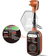EyGde RV Surge Protector 30 Amp - 30Amp Circuit Analyzer with Waterproof Cover, Integrated Voltag...