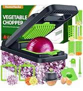 HomeHacks Vegetable Chopper Vegetable Cutter, 12 in 1 Kitchen Gadget, Dicer, Slicer, Onion Cutter...