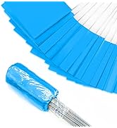 zozen Marking Flags, Blue Marker Flags - 100 Pack | 15x4x5 Inch, Lawn Flags, Landscape Flgs, Mark...