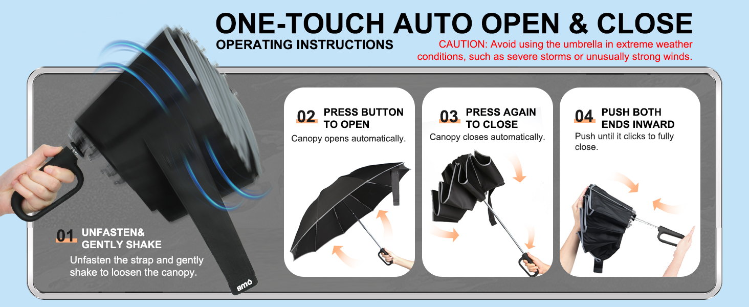 inverted umbrella operating instructions