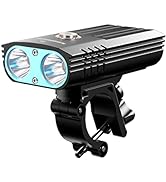 Soonfire FD USB C Rechargeable Bike Headlight,Two LED Lumens,Waterproof Super Bright Bicycle Ligh...