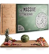 Extra Large Cutting Board for Kitchen 30 X 20 for Kitchens - Heavy Duty Bamboo Chopping Boards fo...