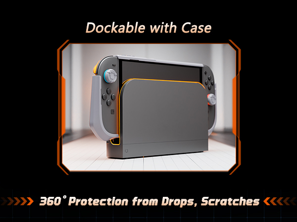 PlayVital Meteor Grip Case for Nintendo Switch 2 with Thumbstick Caps & Ergonomic Grips
