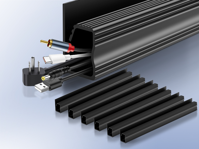 Cable Management Under Desk J Channel Cable Raceway No Drilling Under Desk Cable Management Tray