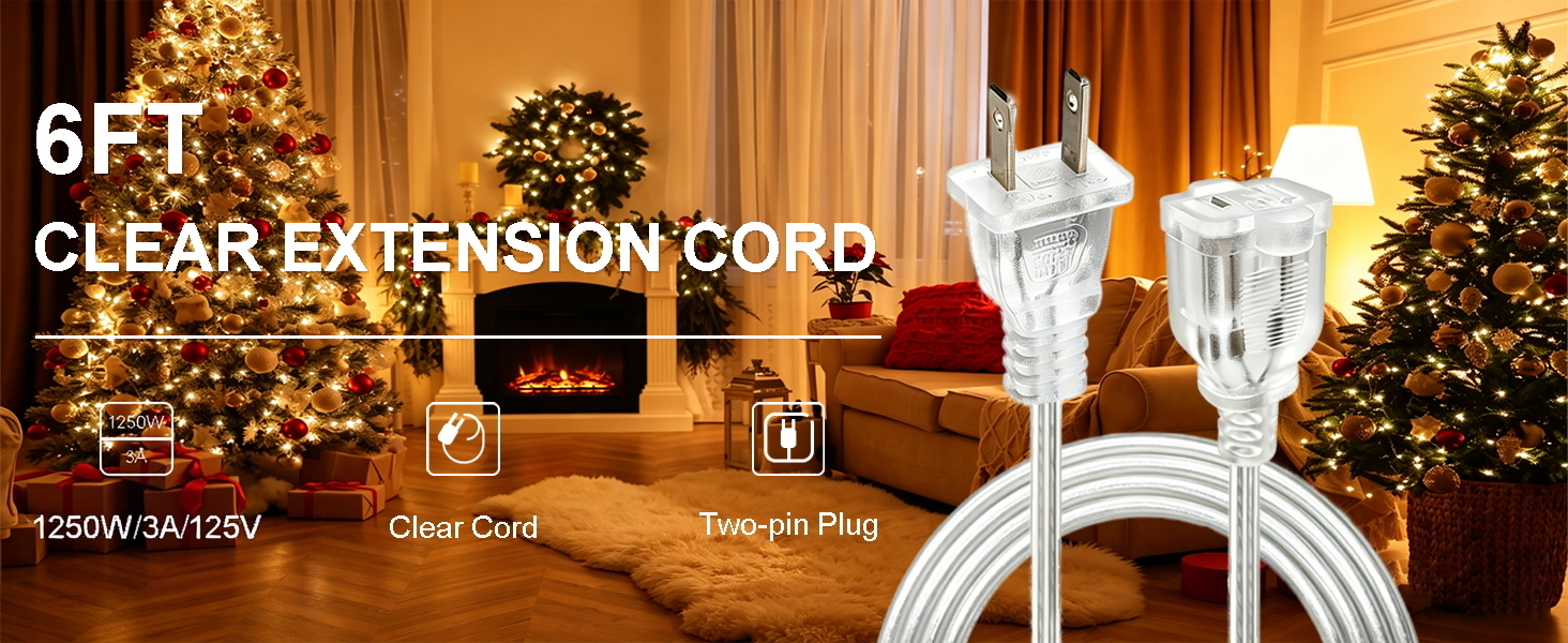 Clear Extension Cord