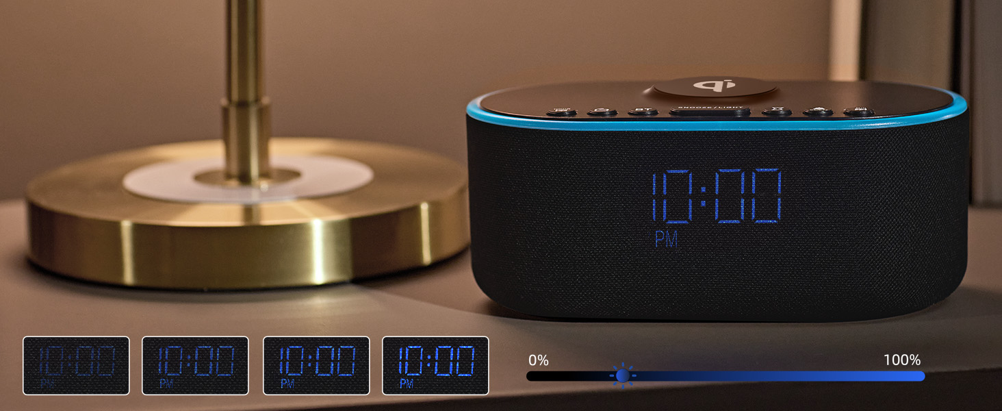 bedside clock with charger