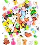 FIVEIZERO 56 Pcs Mini Resin Animal Figurines Bulk Tiny Little Animals to Hide Small Figures for M...