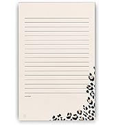 Cheetah Lined Notepad, 5x8 in, 100 Sheets